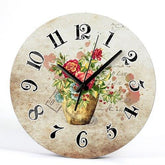 Flower Pot Clock My Wall Clock